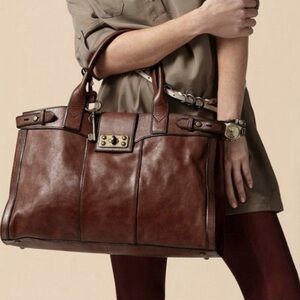 Fossil Vintage Reissue Weekender Leather Bag